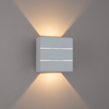 Brilagi - LED vonkajšie nástenné svietidlo DOUBLERAY LINE LED/6W/230V biela IP54