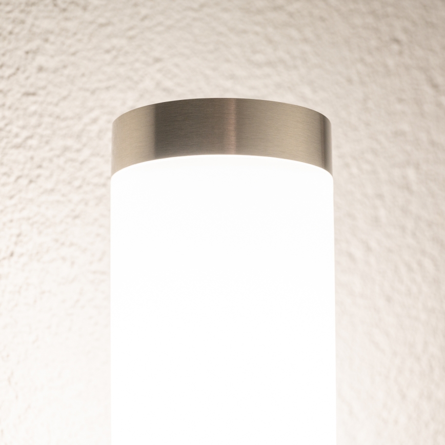 BRILAGI - LED vonkajšie nástenné svietidlo ELIA 1xE27/7W/230V 4000K IP44 matný chróm