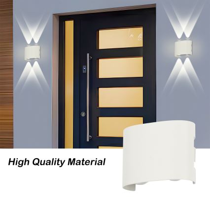 Brilagi - LED vonkajšie nástenné svietidlo FLAREBOX LED/4W/230V biele IP65