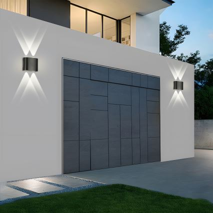 Brilagi - LED vonkajšie nástenné svietidlo FLAREBOX LED/4W/230V čierne IP65