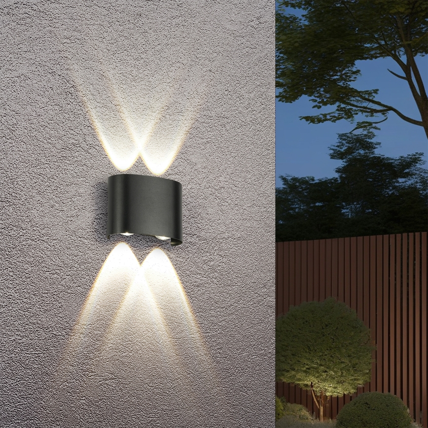 Brilagi - LED vonkajšie nástenné svietidlo FLAREBOX LED/4W/230V čierne IP65