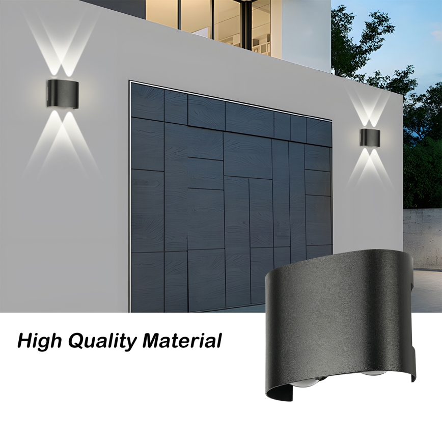 Brilagi - LED vonkajšie nástenné svietidlo FLAREBOX LED/4W/230V čierne IP65