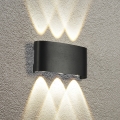 Brilagi - LED Vonkajšie nástenné svietidlo FLAREBOX LED/6W/230V čierna IP65