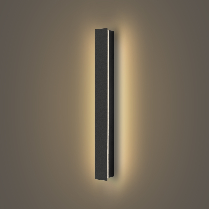 Brilagi - LED vonkajšie nástenné svietidlo LINEAR LED/12W/230V 3000K IP65 50 cm čierne