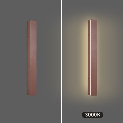 Brilagi - LED vonkajšie nástenné svietidlo LINEAR LED/12W/230V 3000K IP65 50 cm hnedé CRI 90