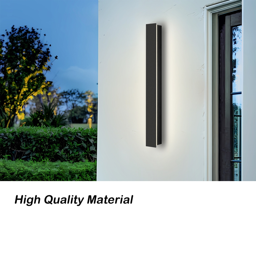 Brilagi - LED vonkajšie nástenné svietidlo LINEAR LED/12W/230V 3000K IP65 50 cm čierne