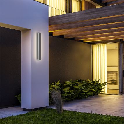 Brilagi - LED vonkajšie nástenné svietidlo LINEAR LED/12W/230V 4000K IP65 50 cm antracit