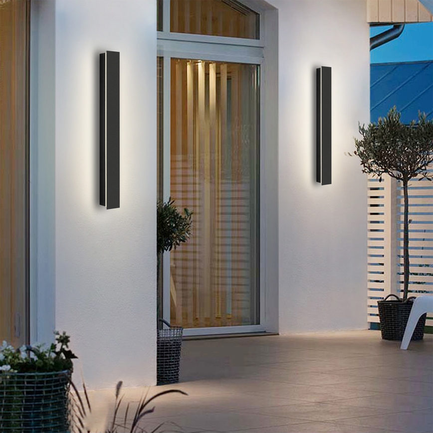 Brilagi - LED vonkajšie nástenné svietidlo LINEAR LED/12W/230V 4000K IP65 50 cm čierna