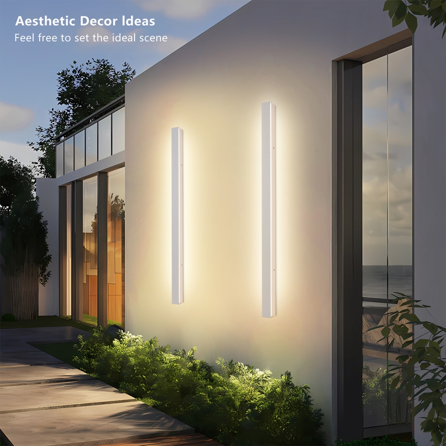 Brilagi - LED Vonkajšie nástenné svietidlo LINEAR LED/22W/230V 3000K IP65 100 cm biela CRI 90
