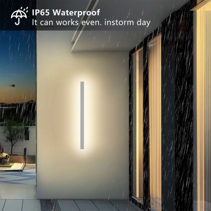 Brilagi - LED Vonkajšie nástenné svietidlo LINEAR LED/22W/230V 3000K IP65 100 cm biela CRI 90