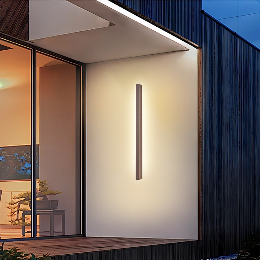 Brilagi - LED vonkajšie nástenné svietidlo LINEAR LED/22W/230V 3000K IP65 100 cm hnedé CRI 90