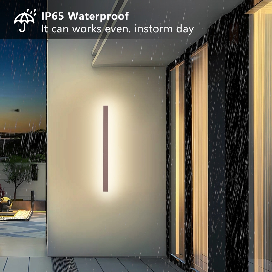 Brilagi - LED vonkajšie nástenné svietidlo LINEAR LED/22W/230V 3000K IP65 100 cm hnedé CRI 90