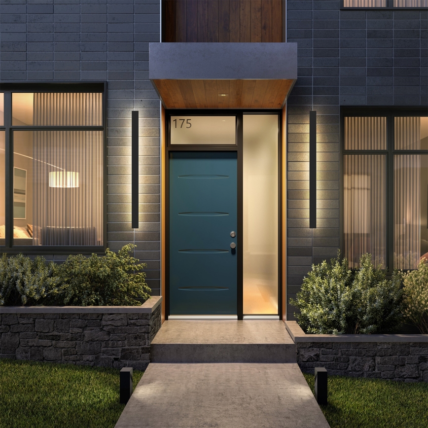 Brilagi - LED vonkajšie nástenné svietidlo LINEAR LED/22W/230V 4000K IP65 100 cm čierna CRI 90