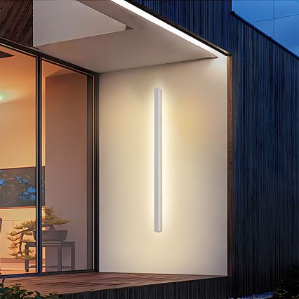 Brilagi - LINEAR LED vonkajšie nástenné svietidlo 32 W, 230 V, 3000 K, IP65, 140 cm, biele, CRI 90