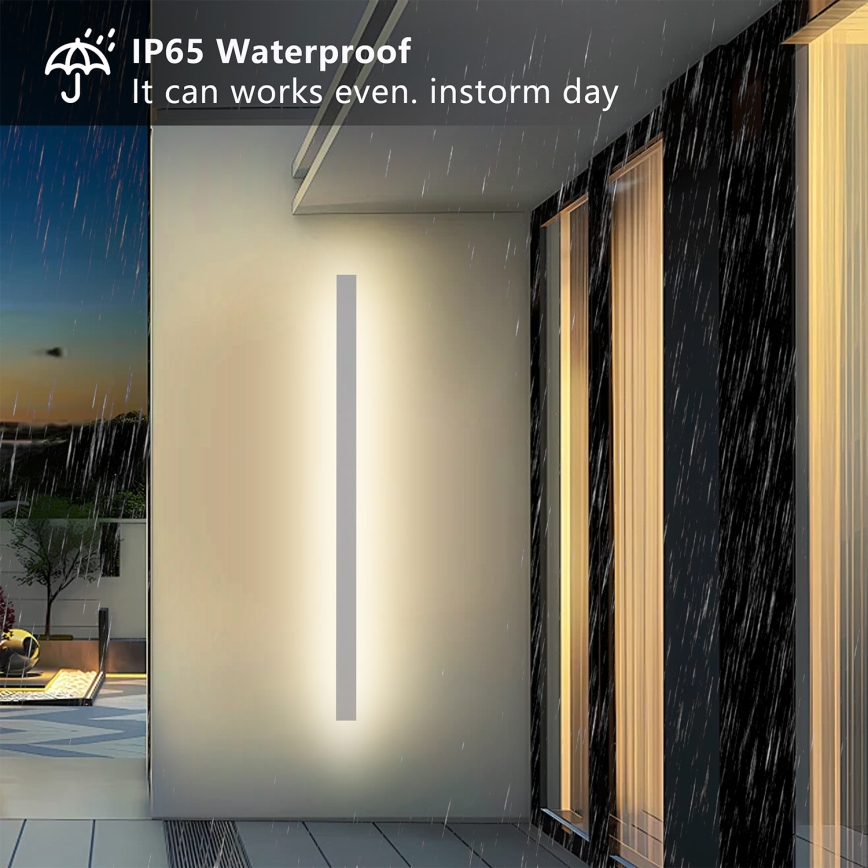 Brilagi - LINEAR LED vonkajšie nástenné svietidlo 32 W, 230 V, 3000 K, IP65, 140 cm, biele, CRI 90