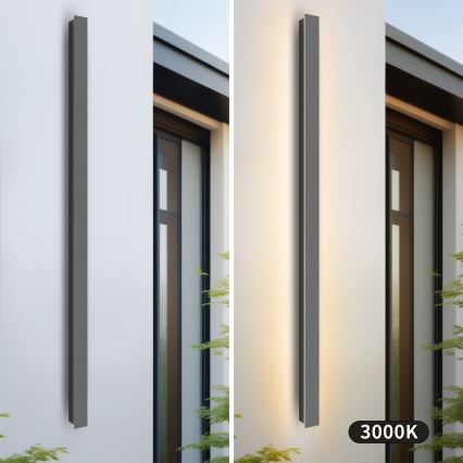 Brilagi - LINEAR vonkajšie nástenné LED svietidlo 32W/230V 3000K IP65 140 cm antracit CRI 90