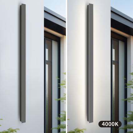 Brilagi - LED Vonkajšie nástenné svietidlo LINEAR LED/32W/230V 4000K IP65 140 cm antracit