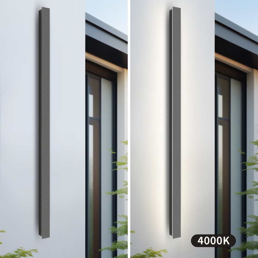 Brilagi - LED Vonkajšie nástenné svietidlo LINEAR LED/32W/230V 4000K IP65 140 cm antracit