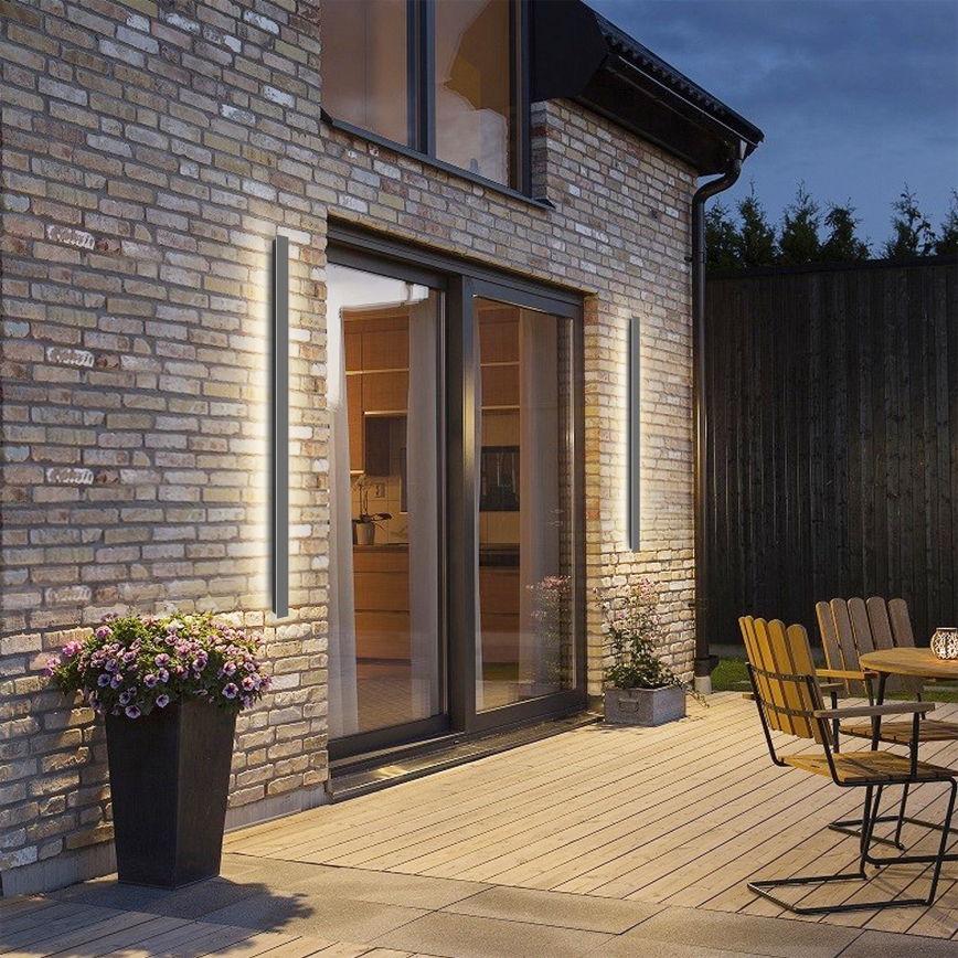 Brilagi - LED Vonkajšie nástenné svietidlo LINEAR LED/32W/230V 4000K IP65 140 cm antracit