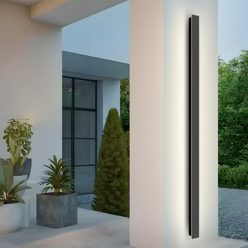 Brilagi - LED Vonkajšie nástenné svietidlo LINEAR LED/32W/230V 4000K IP65 140 cm čierne