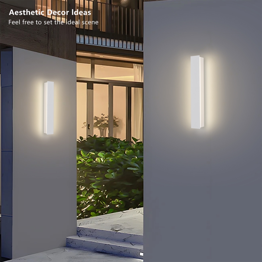 Brilagi - LED vonkajšie nástenné svietidlo LINEAR LED/8W/230V 3000K IP65 30 cm biela CRI 90