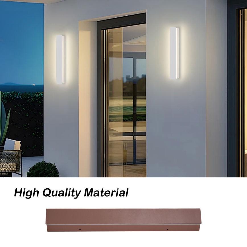 Brilagi - LED vonkajšie nástenné svietidlo LINEAR LED/8W/230V 3000K IP65 30 cm biela CRI 90