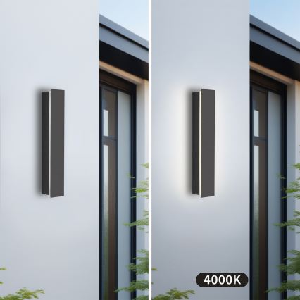 Brilagi - LED vonkajšie nástenné svietidlo LINEAR LED/8W/230V 4000K IP65 30 cm antracit
