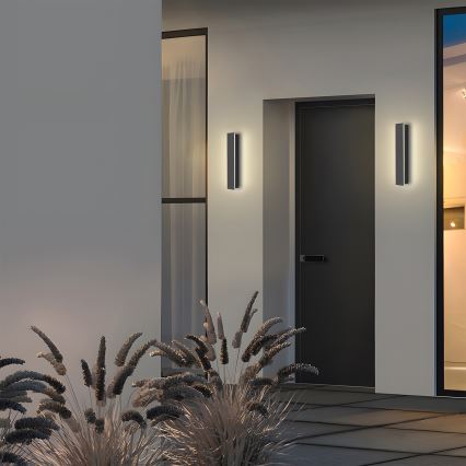 Brilagi - LED vonkajšie nástenné svietidlo LINEAR LED/8W/230V 4000K IP65 30 cm antracit
