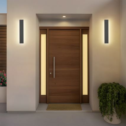 Brilagi - LED vonkajšie nástenné svietidlo LINEAR LED/8W/230V 4000K IP65 30 cm antracit