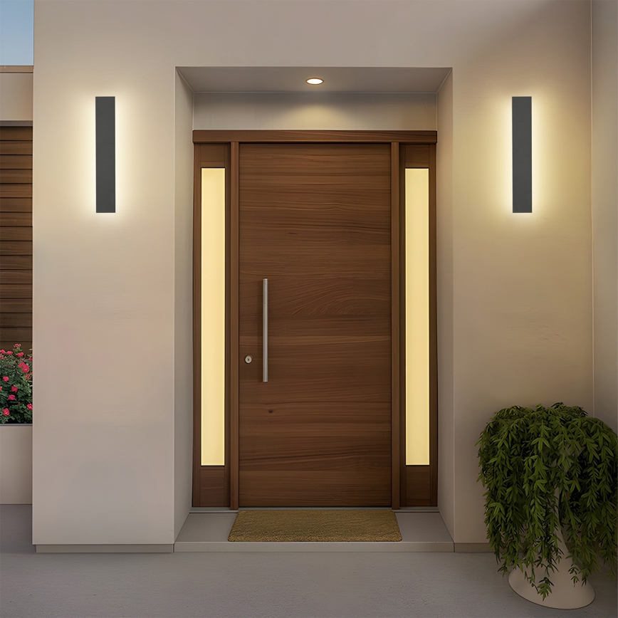 Brilagi - LED vonkajšie nástenné svietidlo LINEAR LED/8W/230V 4000K IP65 30 cm antracit