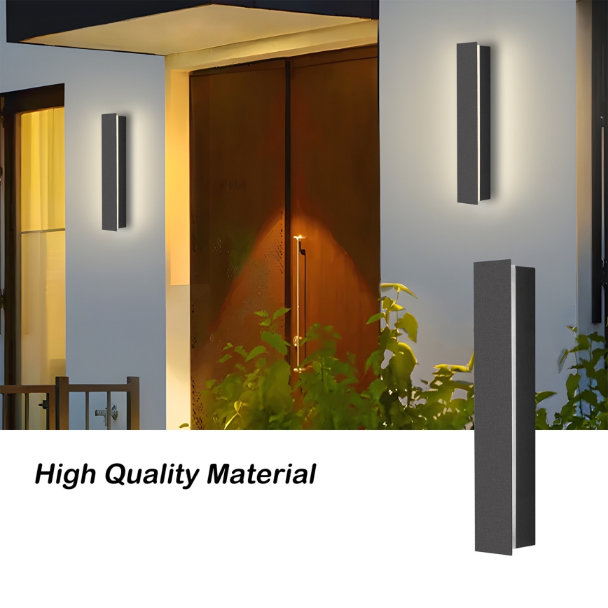 Brilagi - LED vonkajšie nástenné svietidlo LINEAR LED/8W/230V 4000K IP65 30 cm antracit