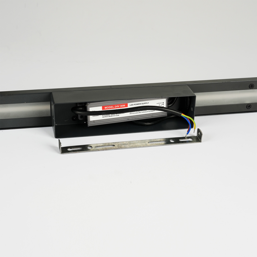 Brilagi - LED Vonkajšie nástenné svietidlo LINEO LED/24W/230V 3000K IP65 100 cm čierna CRI 90