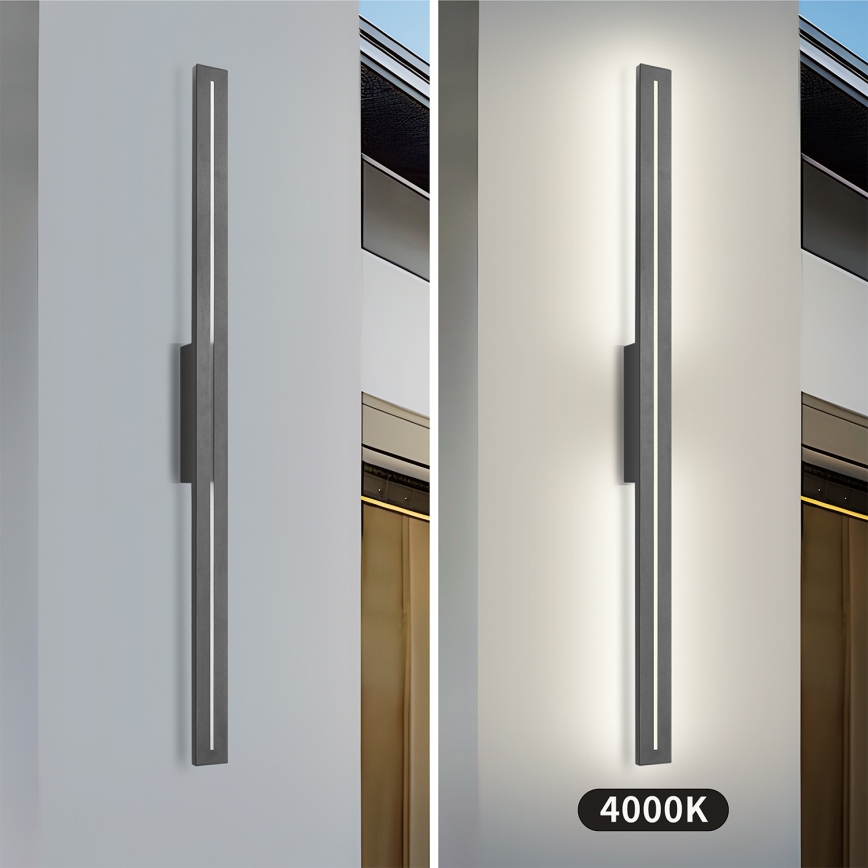 Brilagi - LED vonkajšie nástenné svietidlo LINEO LED/24W/230V 4000K IP65 100 cm antracit