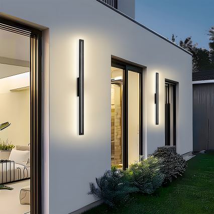 Brilagi - LED vonkajšie nástenné svietidlo LINEO LED/24W/230V 4000K IP65 100 cm čierna CRI 90