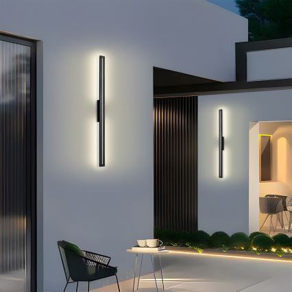 Brilagi - LED vonkajšie nástenné svietidlo LINEO LED/24W/230V 4000K IP65 100 cm čierna CRI 90