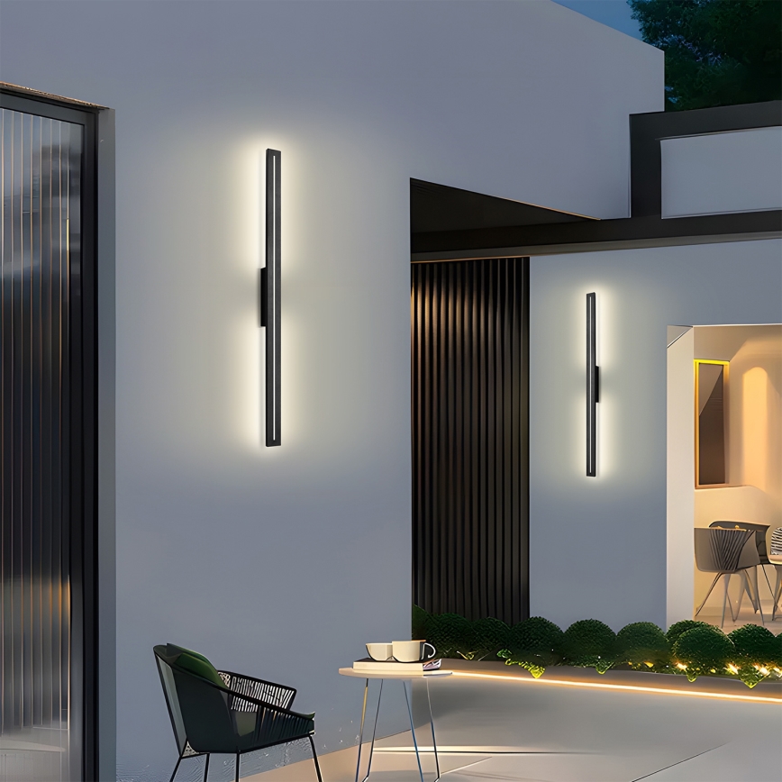 Brilagi - LED vonkajšie nástenné svietidlo LINEO LED/24W/230V 4000K IP65 100 cm čierna CRI 90