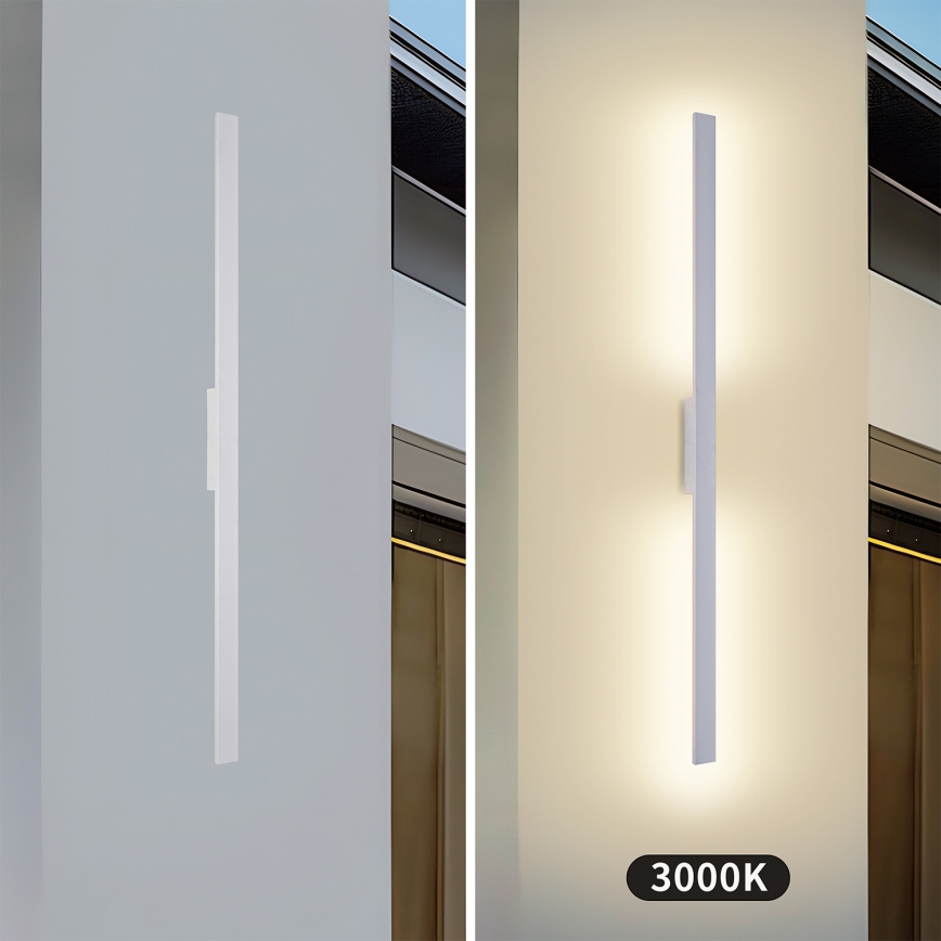 Brilagi - LED vonkajšie nástenné svietidlo LUNA LED/24W/230V 3000K IP65 100 cm biela CRI 90