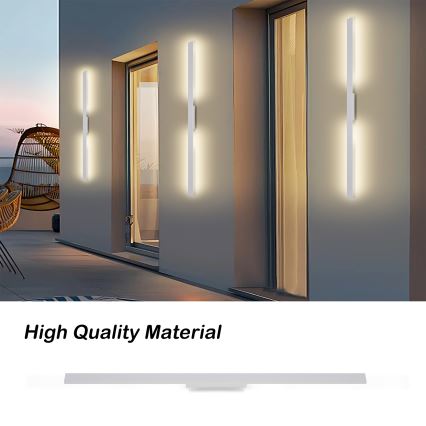 Brilagi - LED vonkajšie nástenné svietidlo LUNA LED/24W/230V 3000K IP65 100 cm biela CRI 90