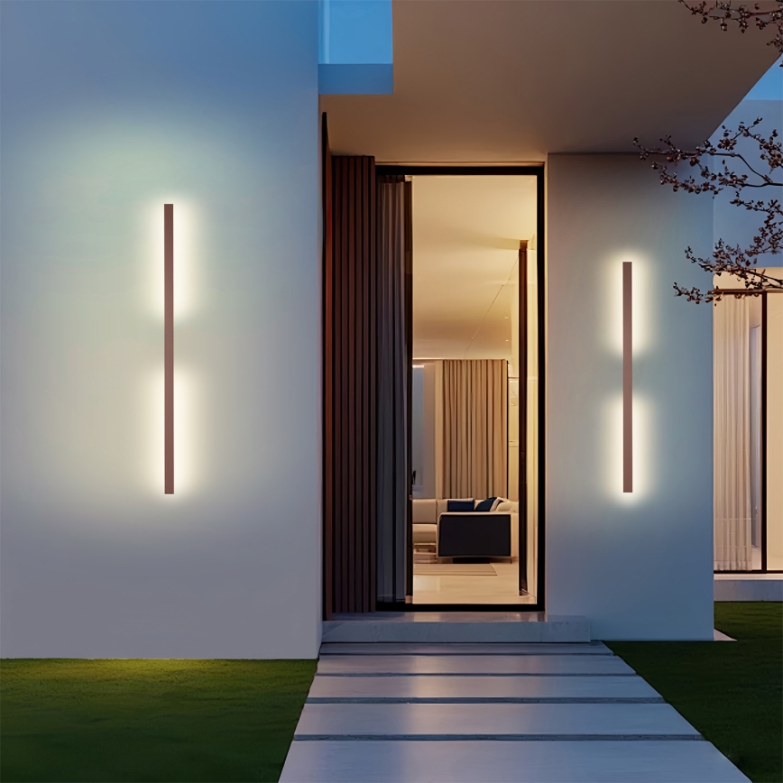 Brilagi - LED vonkajšie nástenné svietidlo LUNA LED/24W/230V 3000K IP65 100 cm hnedé CRI 90