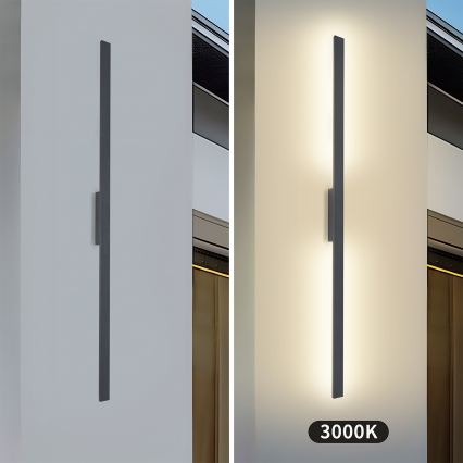 Brilagi - LED vonkajšie nástenné svietidlo LUNA LED/30W/230V 3000K IP65 150 cm antracit CRI 90