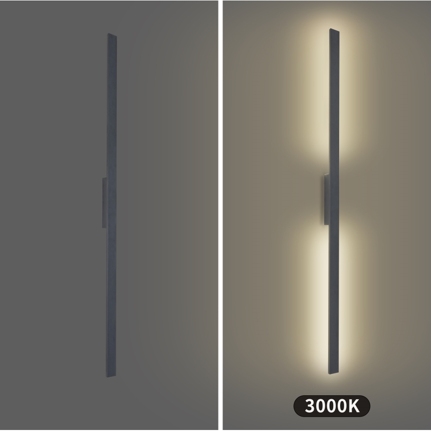 Brilagi - LED vonkajšie nástenné svietidlo LUNA LED/30W/230V 3000K IP65 150 cm antracit CRI 90