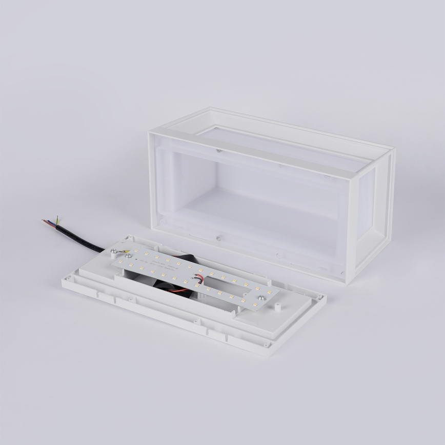 Brilagi - LED vonkajšie nástenné svietidlo PARKER LED/12W/230V 3000/4500/6000K biela IP44