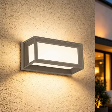 Brilagi - LED vonkajšie nástenné svietidlo PARKER LED/12W/230V 3000/4500/6000K sivé IP44