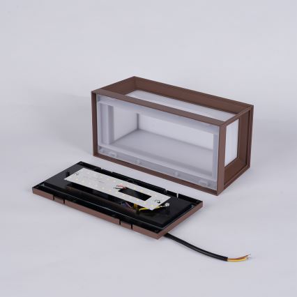 Brilagi - LED vonkajšie nástenné svietidlo PARKER LED/12W/230V hnedé IP44