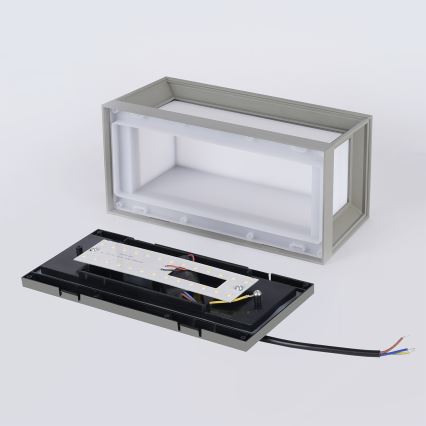 Brilagi - LED vonkajšie nástenné svietidlo PARKER LED/12W/230V sivá IP44