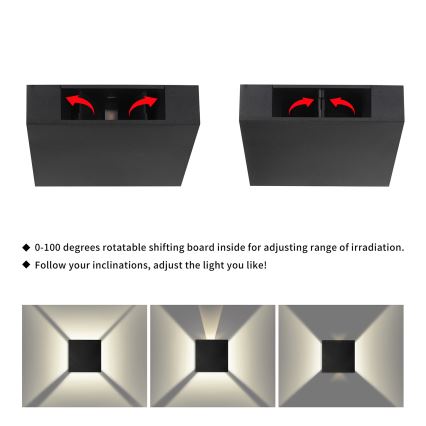 Brilagi - LED vonkajšie nástenné svietidlo QUADRAY LED/4W/230V čierne IP65