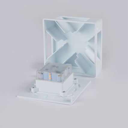 Brilagi - LED Vonkajšie nástenné svietidlo QUADRAY LED/6W/230V biele IP54