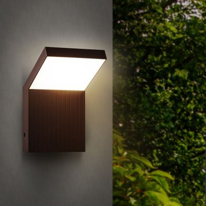 Brilagi - LED vonkajšie nástenné svietidlo RIANO LED/8W/230V hnedé IP65
