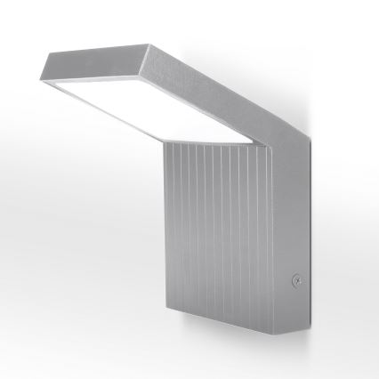 Brilagi - LED vonkajšie nástenné svietidlo RIANO LED/8W/230V strieborné IP65