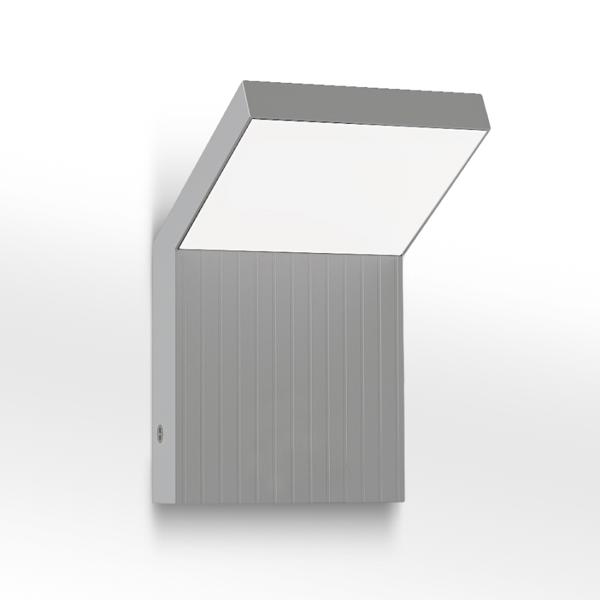 Brilagi - LED vonkajšie nástenné svietidlo RIANO LED/8W/230V strieborné IP65